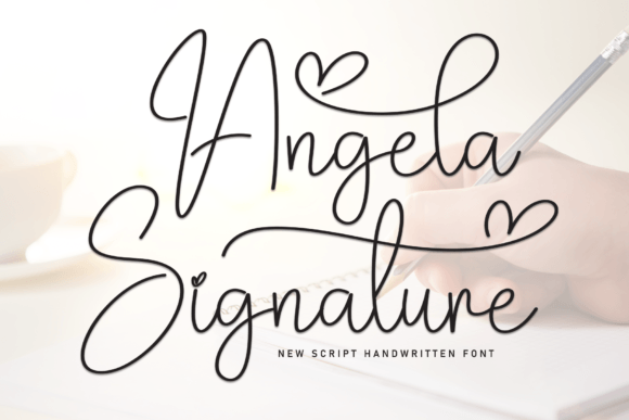 Angela Signature Font: Elevate Your Handmade Brand