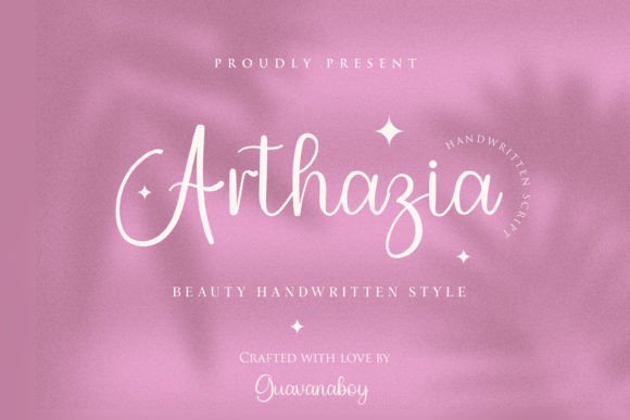 Arthazia: A Signature Script Font for Handmade Brands