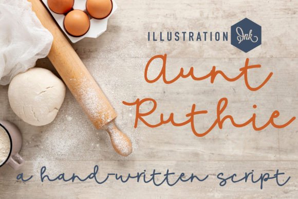Aunt Ruthie: The Handwritten Font for Authentic Branding