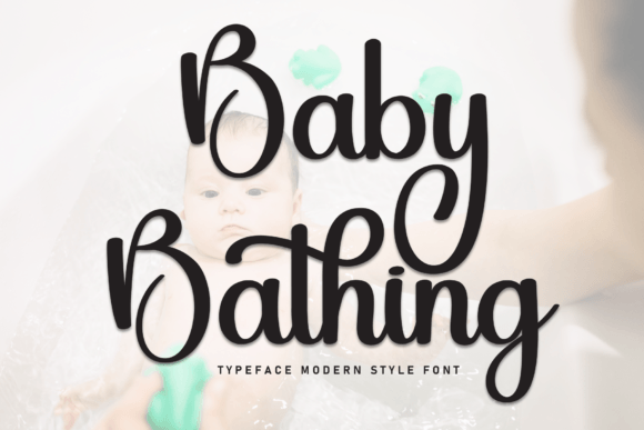 Baby Bathing: A Delicate Script Font for Editorial Design
