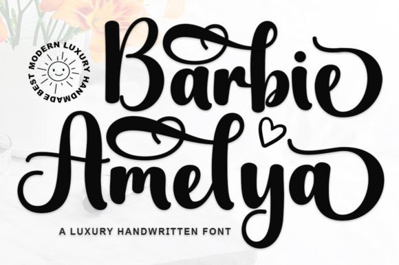 Barbie Amelya Font: Elegant Script for Editorial Design