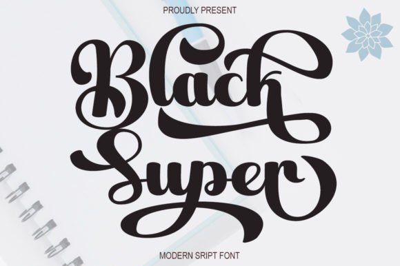 Black Super: A Handwritten Font for Editorial Design