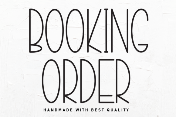 Booking Order Font: Elevate Your Brand Identity