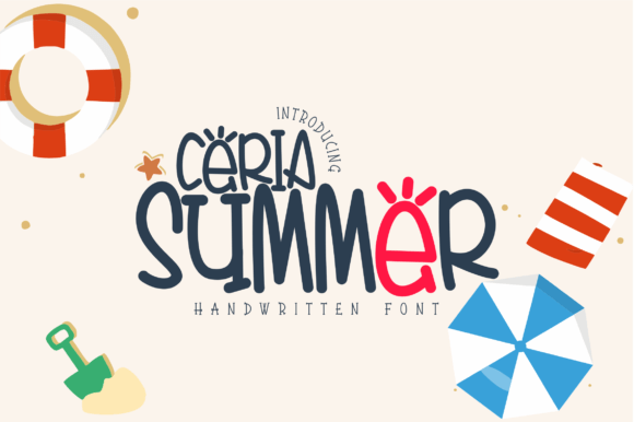 Ceria Summer: A Spirited Script Font for Vibrant Branding