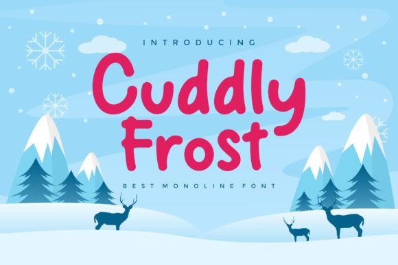Cuddly Frost: A Playful Typeface for Bold Brand Identity