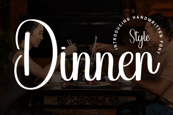 Dinner: A Whimsical Script Typeface for Editorial Design