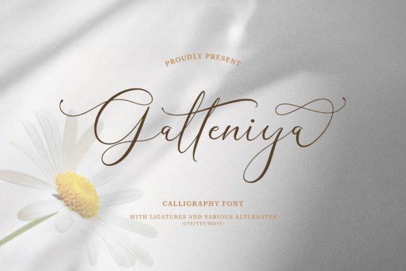 Galteniya: A Luxury Script Font for Marketers