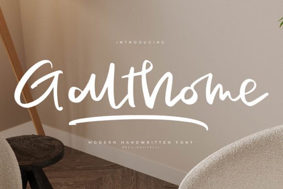 Galthome: A Sophisticated Script Font for Web Design
