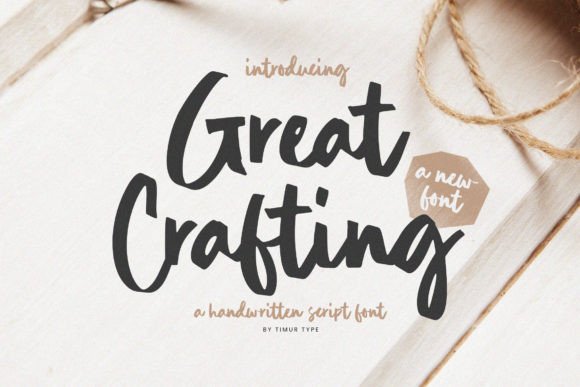 Great Crafting: The Handwritten Font for Authentic Brands