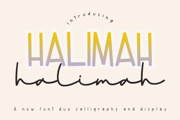 Halimah: A Modern Script Font for Web Design