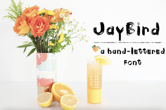 Jaybird Font: A Hand-Lettered Typeface for Editorial Charm