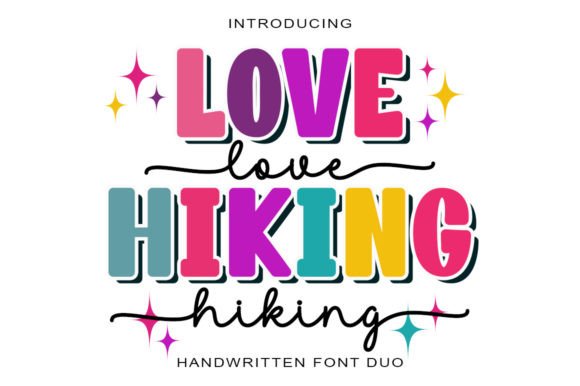 Love Hiking Duo: A Romantic Typeface for Branding
