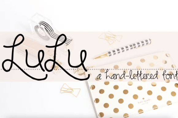 Lulu: The Playful Handwritten Font for Campaigns
