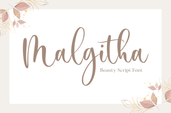 Malgitha: An Elegant Script Font for Editorial Design