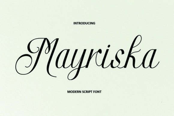 Mayriska: A Modern Script Font for Elegant Branding