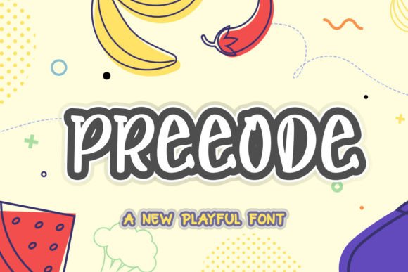 Preeode: A Playful Script Font for Editorial Design