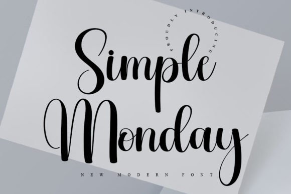 Simple Monday Font: A Fresh Typeface for Small Business Branding