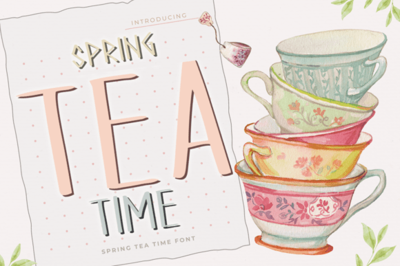 Spring Tea Time Font for Campaign Clarity