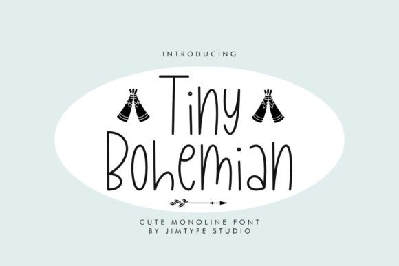 Tiny Bohemian Font: A Whimsical Typeface for Crafters