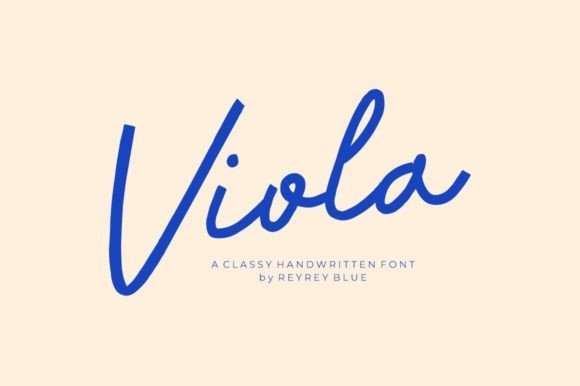Viola Font: A Handwritten Typeface for Modern Web Design