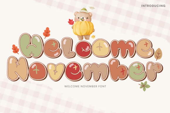 Welcome November Font for Small Business Branding